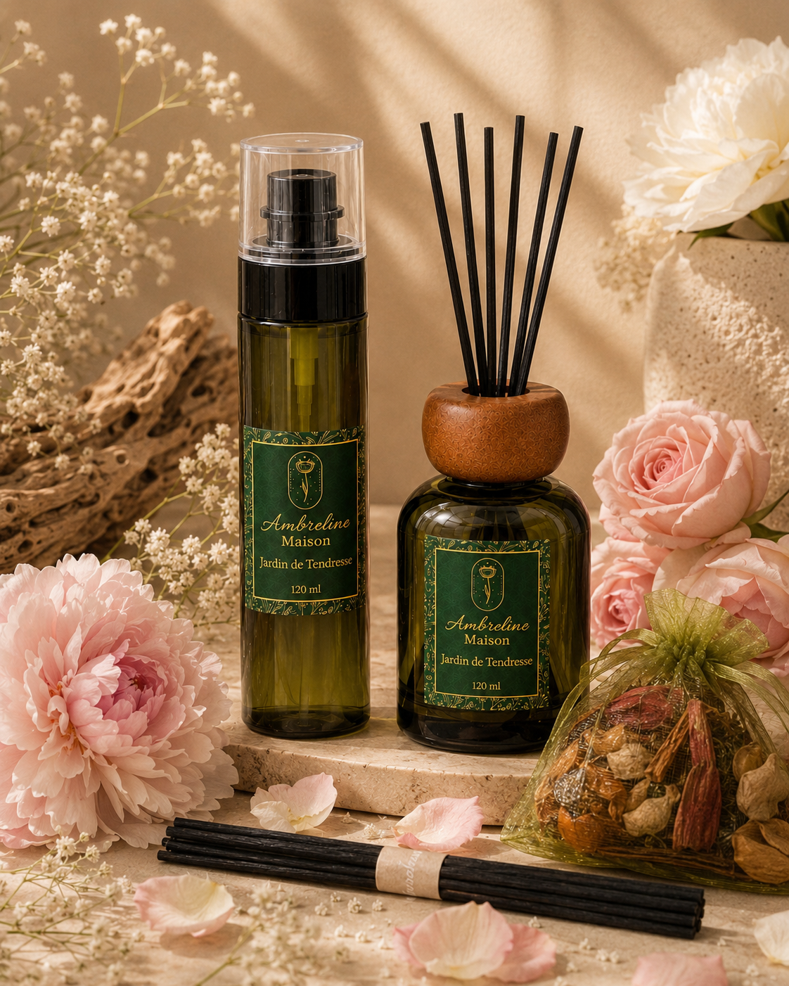 Pack Diffuseur & Vaporisateur Interieur - Jardin de tendresse