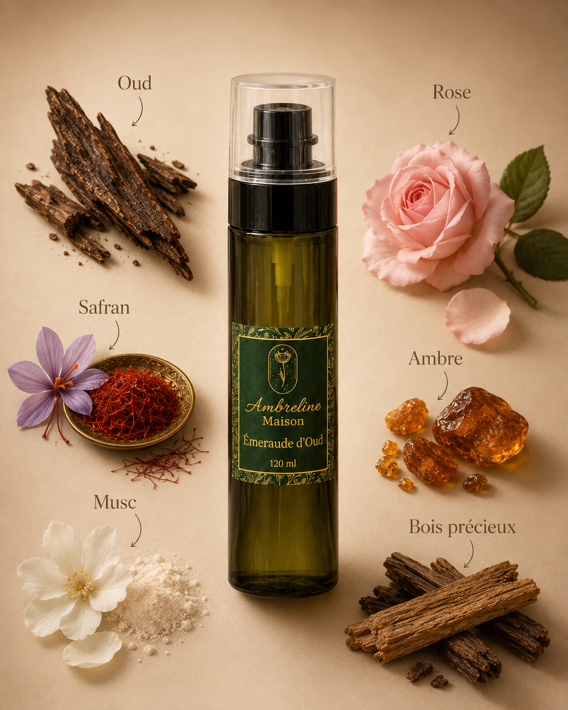 Pack Diffuseur & Vaporisateur Interieur  - Émeraude d’Oud